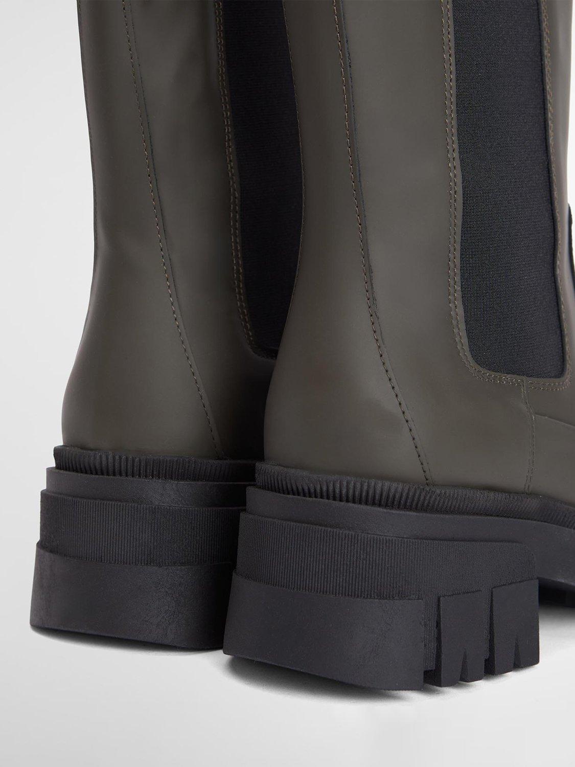 Product image 5 of 9, which shows Barbour Sidneigh Leather Blend Chelsea Boots, Olive, 8