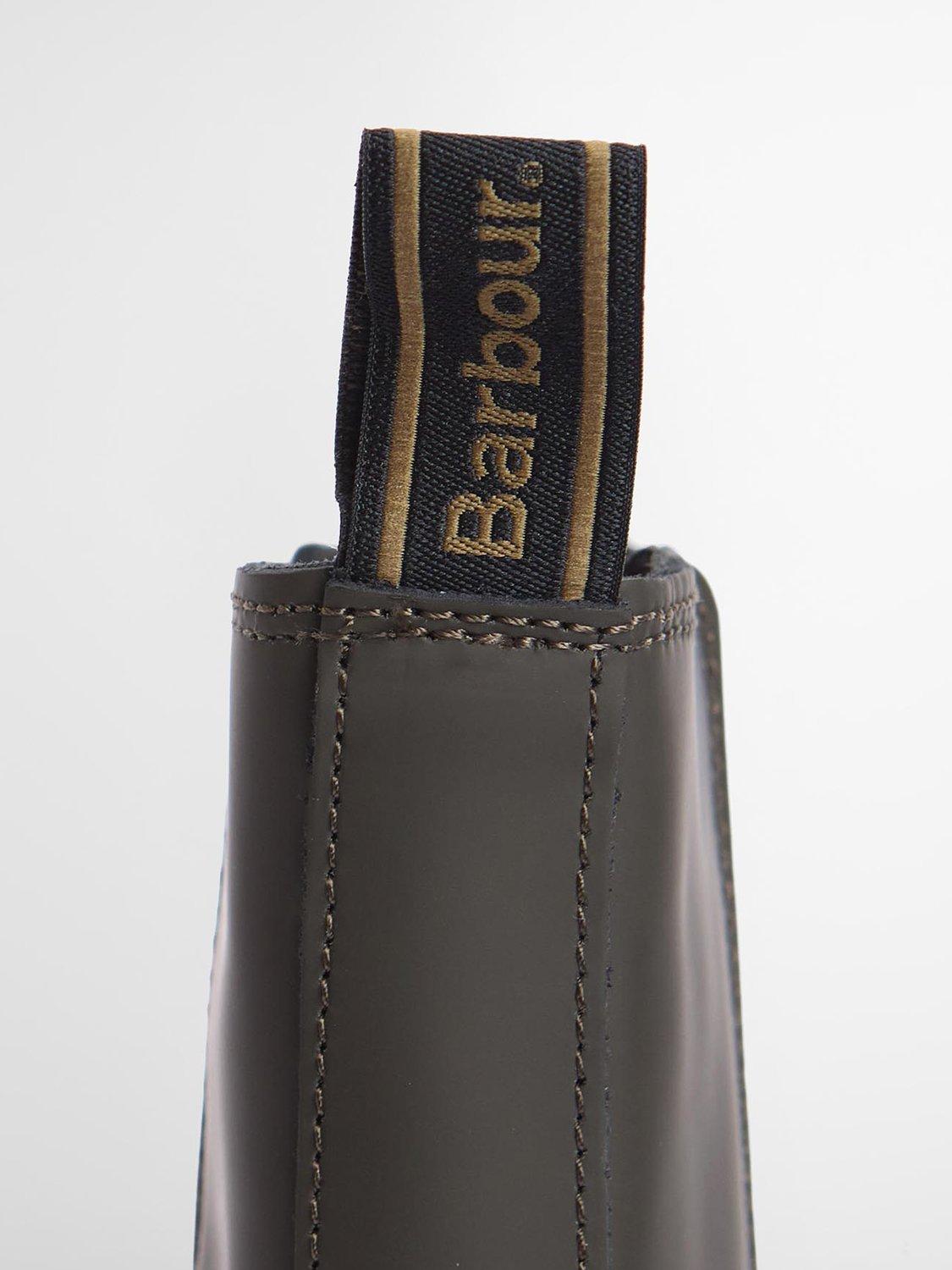 Product image 6 of 9, which shows Barbour Sidneigh Leather Blend Chelsea Boots, Olive, 8