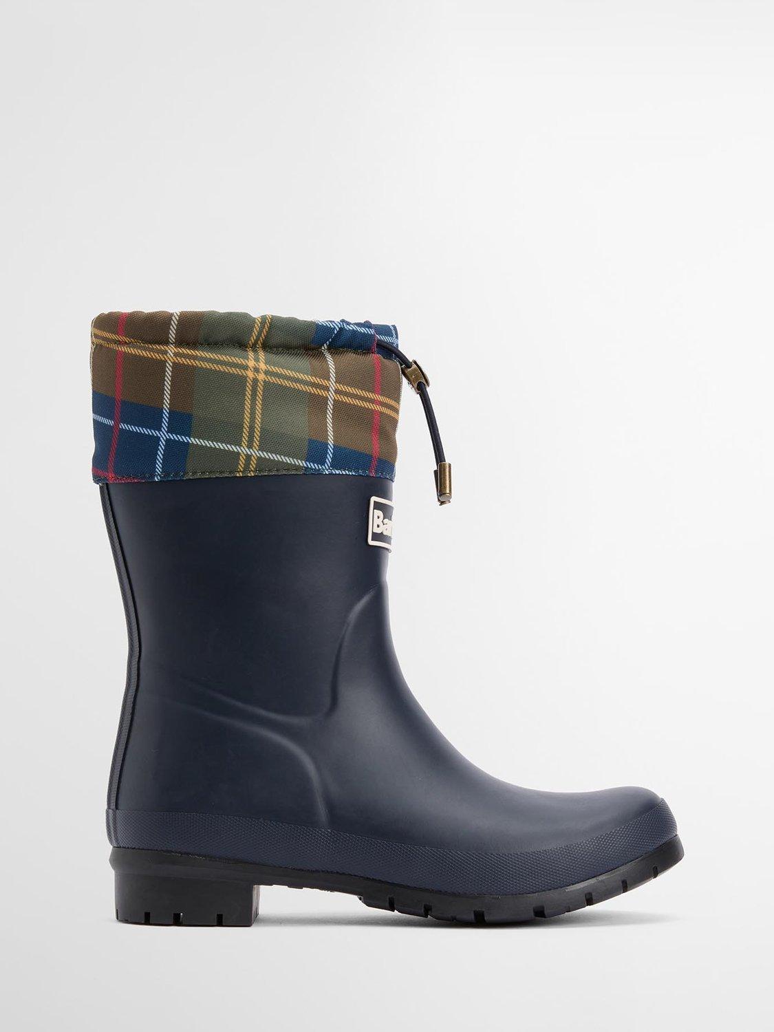Barbour Mowbray Wellington Boots, Navy/Multi