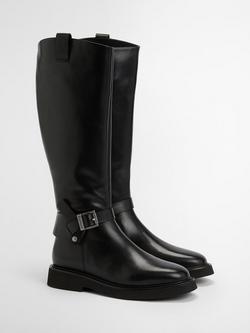 Barbour Theodora Leather Riding Boots, Black - view 2, Black