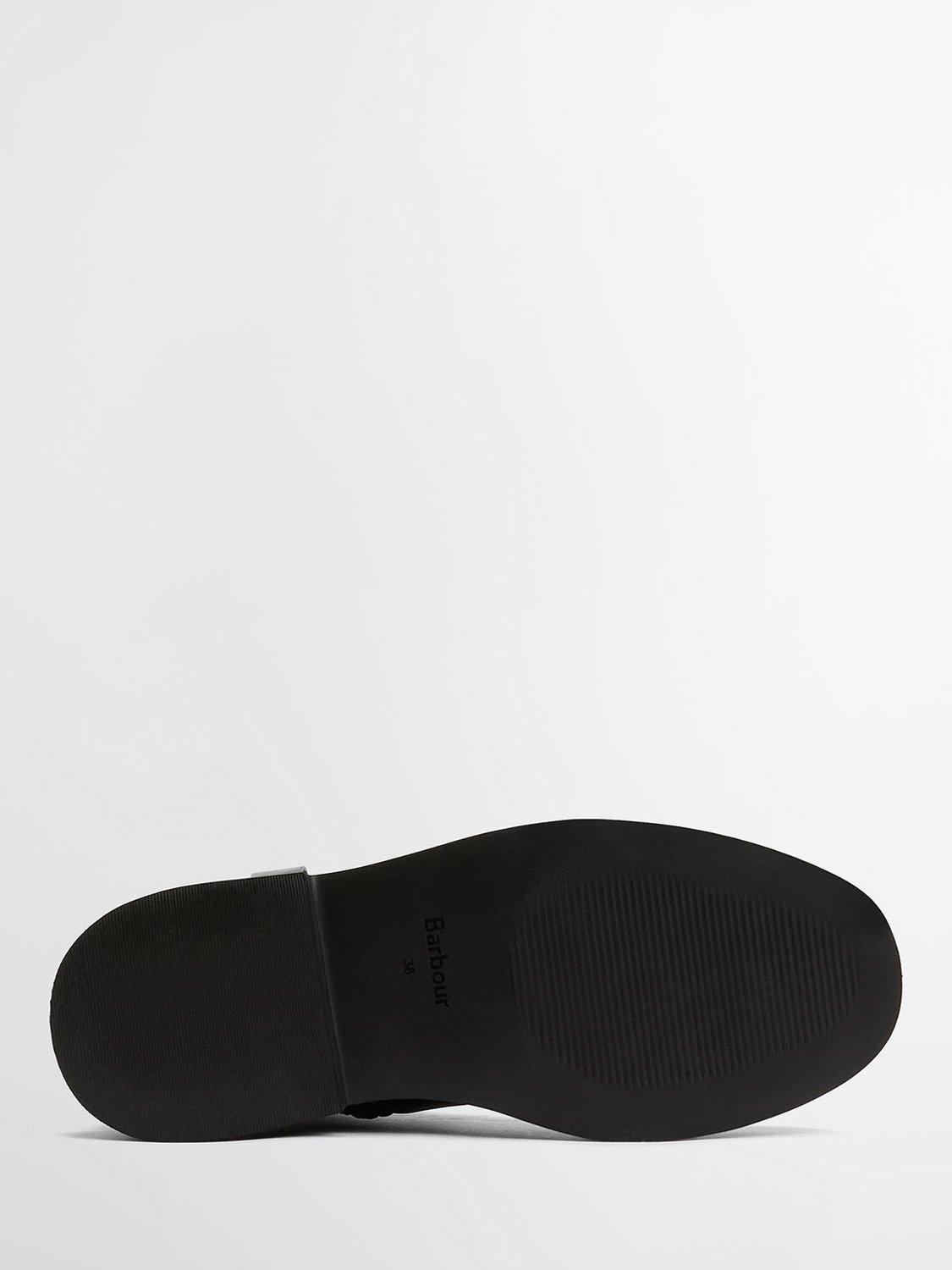 Product image 8 of 8, which shows Barbour Theodora Leather Riding Boots, Black, 5