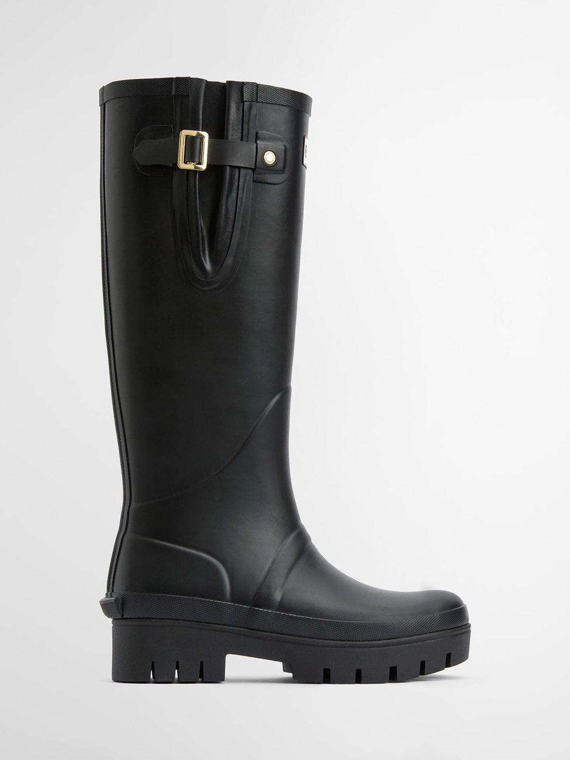 Barbour Leighton Wellington Boots, Black