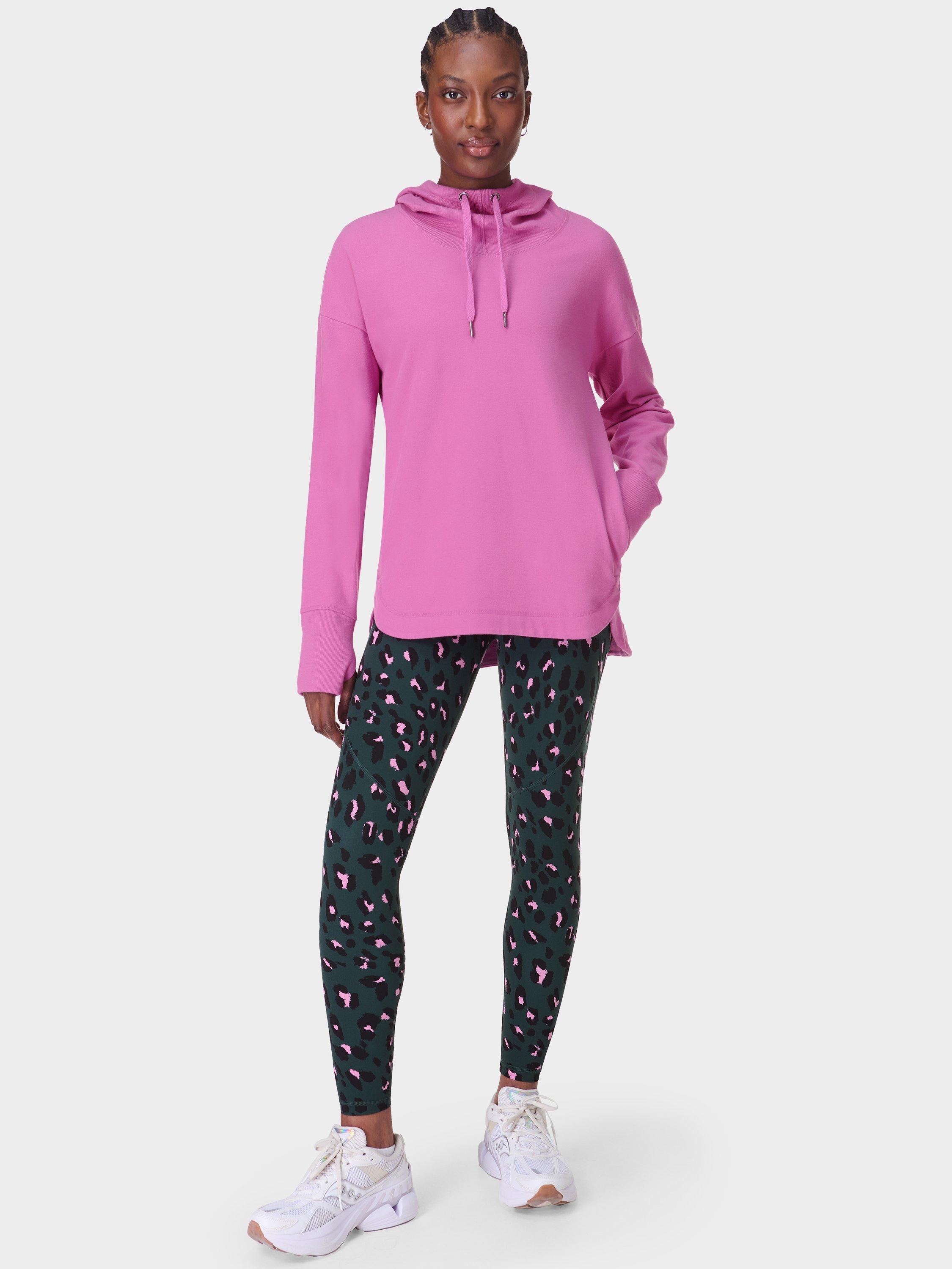 Product image 4 of 9, which shows Sweaty Betty Power 7/8 Workout Leggings, Green Cheetah Print, XXS