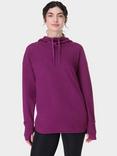 Sweaty Betty Escape Luxe Fleece Hoodie, Berry Purple
