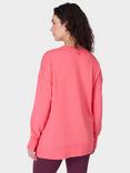 Sweaty Betty After Class Split Sweatshirt, Coral Pink