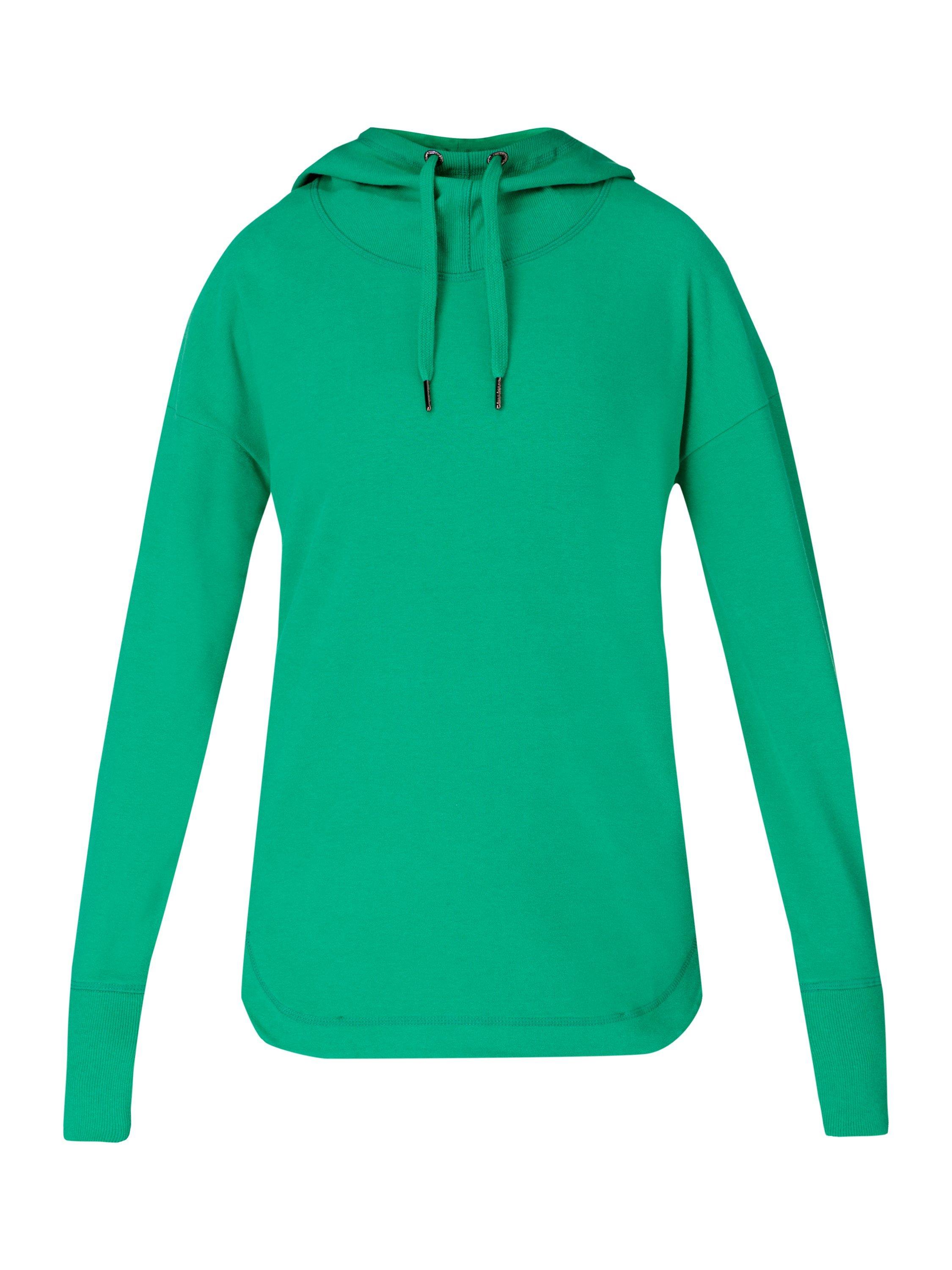 Product image 8 of 8, which shows Sweaty Betty Escape Luxe Fleece Hoodie, Vivid Green, XS