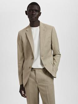 Mango Milan Super Slim Fit Suit Jacket, Green