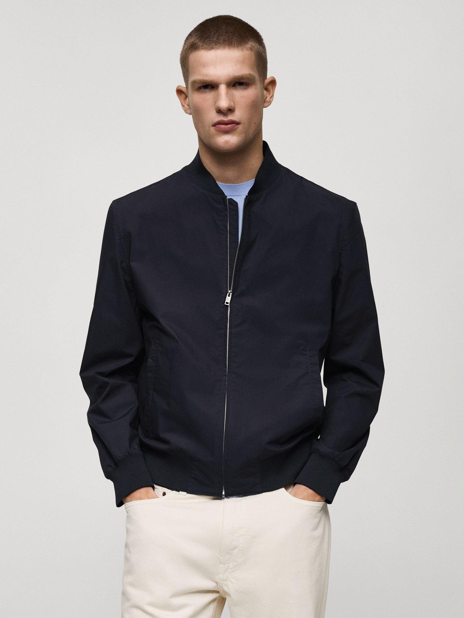 Mango Jon Cotton Bomber Jacket