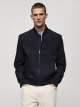 Mango Jon Cotton Bomber Jacket