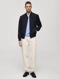 Mango Jon Cotton Bomber Jacket