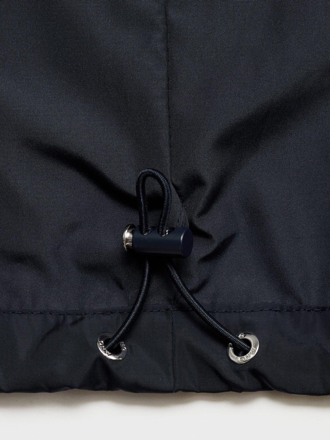 Product image 5 of 8, which shows Mango Logi Button Down Jacket, Navy, XXL