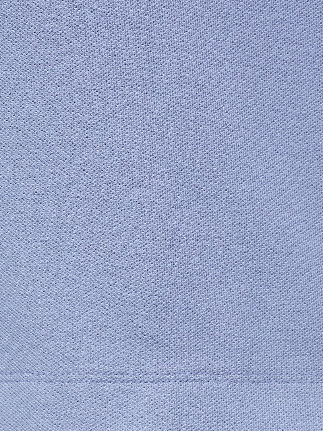 Product image 5 of 8, which shows Mango Rea Cotton Pique Polo Shirt, Turquoise, S