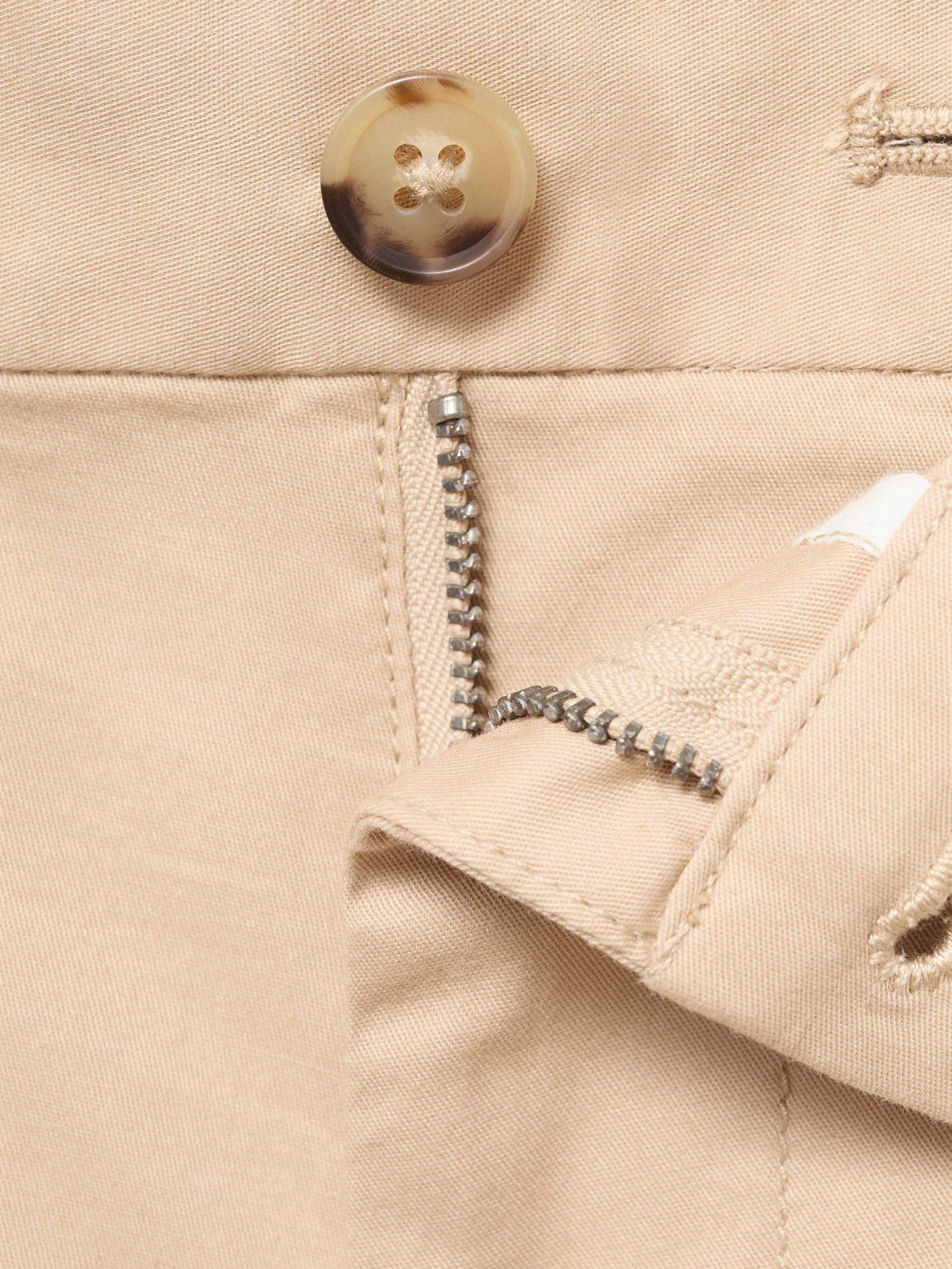 Product image 8 of 8, which shows Mango Gracia Cotton Blend Shorts, Light Beige, 30