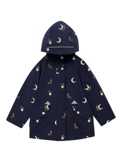 Toastie Kids' Waterproof Hooded Raincoat, Cricket Moon, Cricket Moon