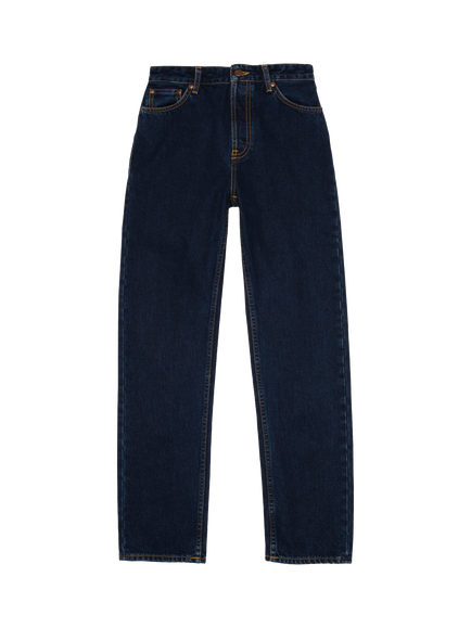 Nudie Jeans Lofty Lo Organic Cotton Straight Jeans, Indigo Dip