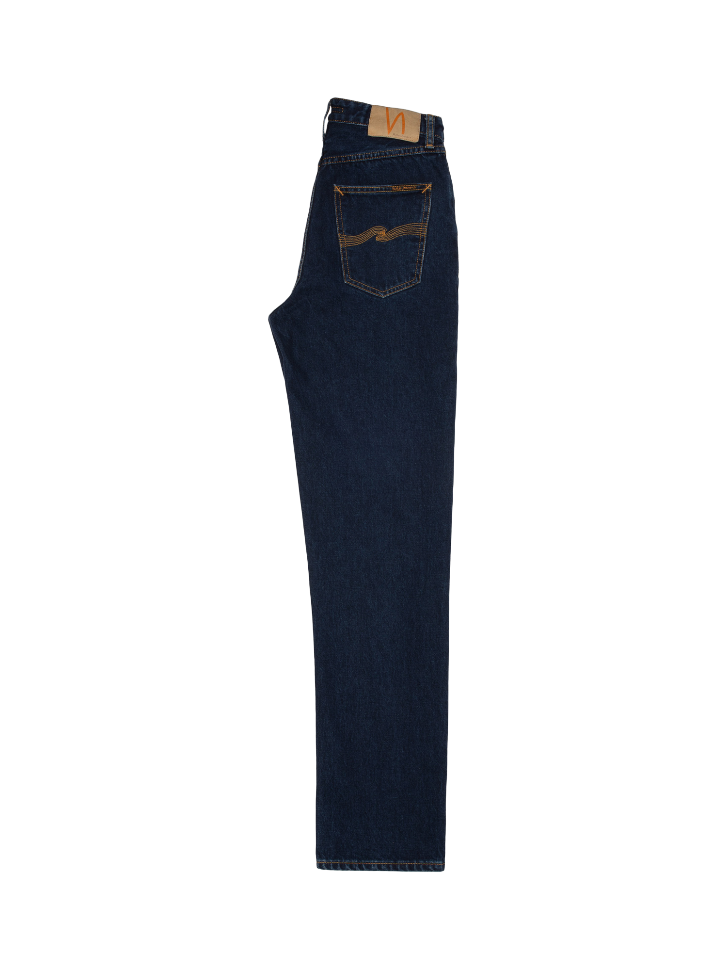 Product image 2 of 8, which shows Nudie Jeans Lofty Lo Organic Cotton Straight Jeans, Indigo Dip, W24/L30