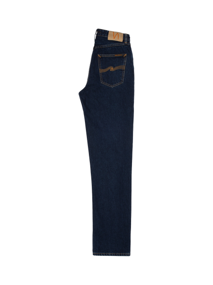 Nudie Jeans Lofty Lo Organic Cotton Straight Jeans - view 2, Indigo Dip
