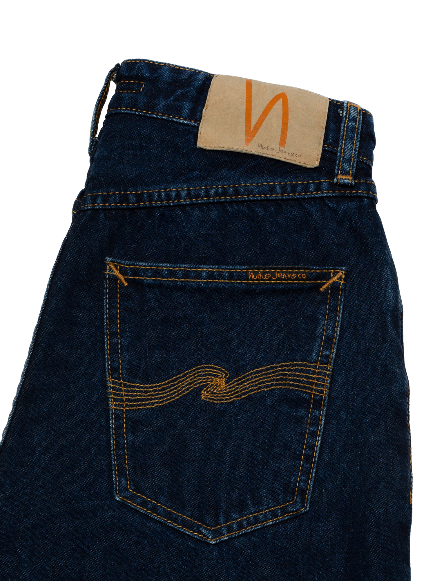 Product image 5 of 8, which shows Nudie Jeans Lofty Lo Organic Cotton Straight Jeans, Indigo Dip, W24/L30