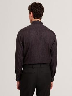 Ted Baker Akselle Floral Shirt, Dark Brown - view 2, Dark Brown