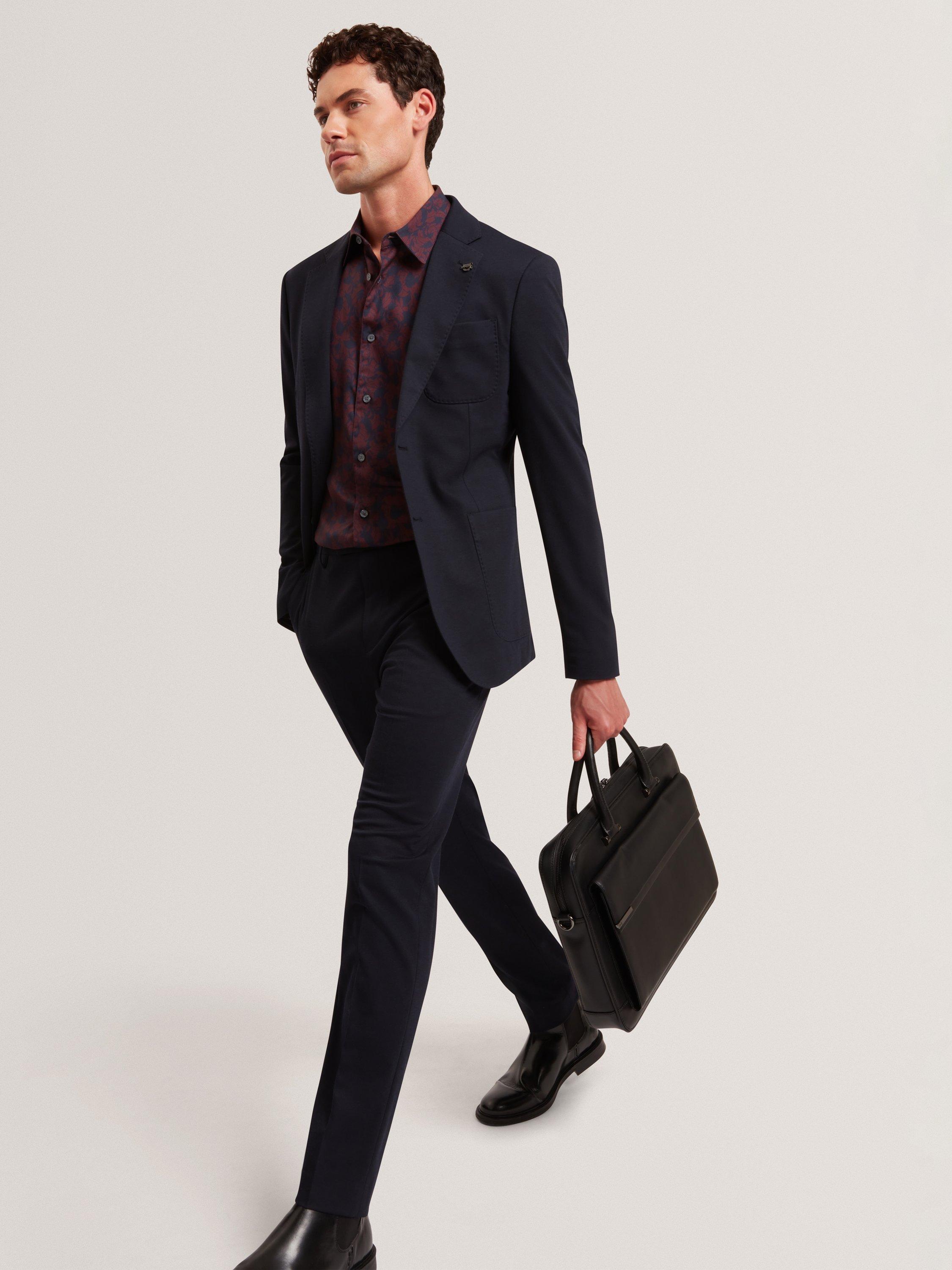 Product image 5 of 7, which shows Ted Baker Akselle Regular Fit Shirt, Maroon, M