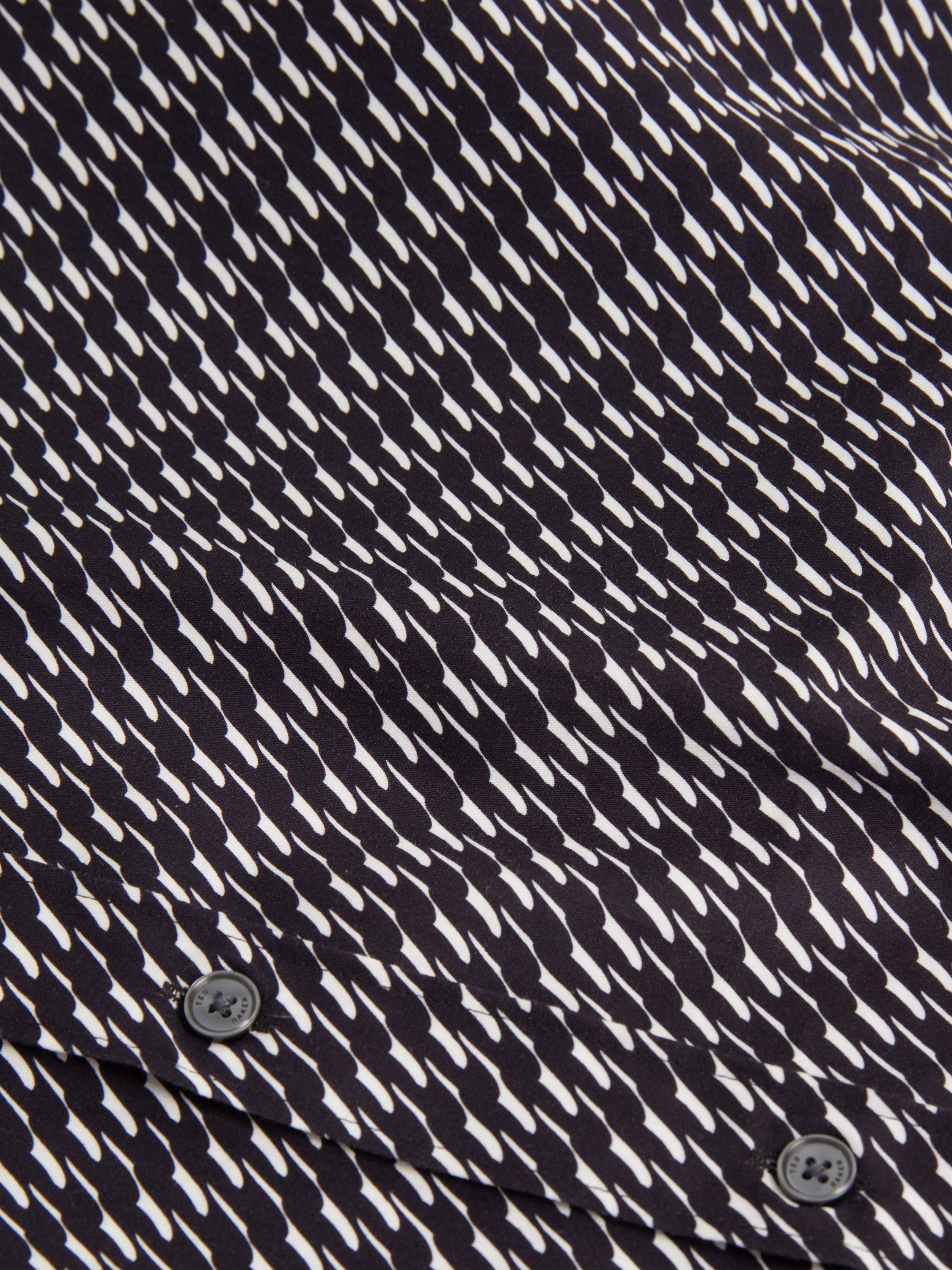 Product image 6 of 6, which shows Ted Baker Kristov Regular Fit Cotton Shirt, Black, S