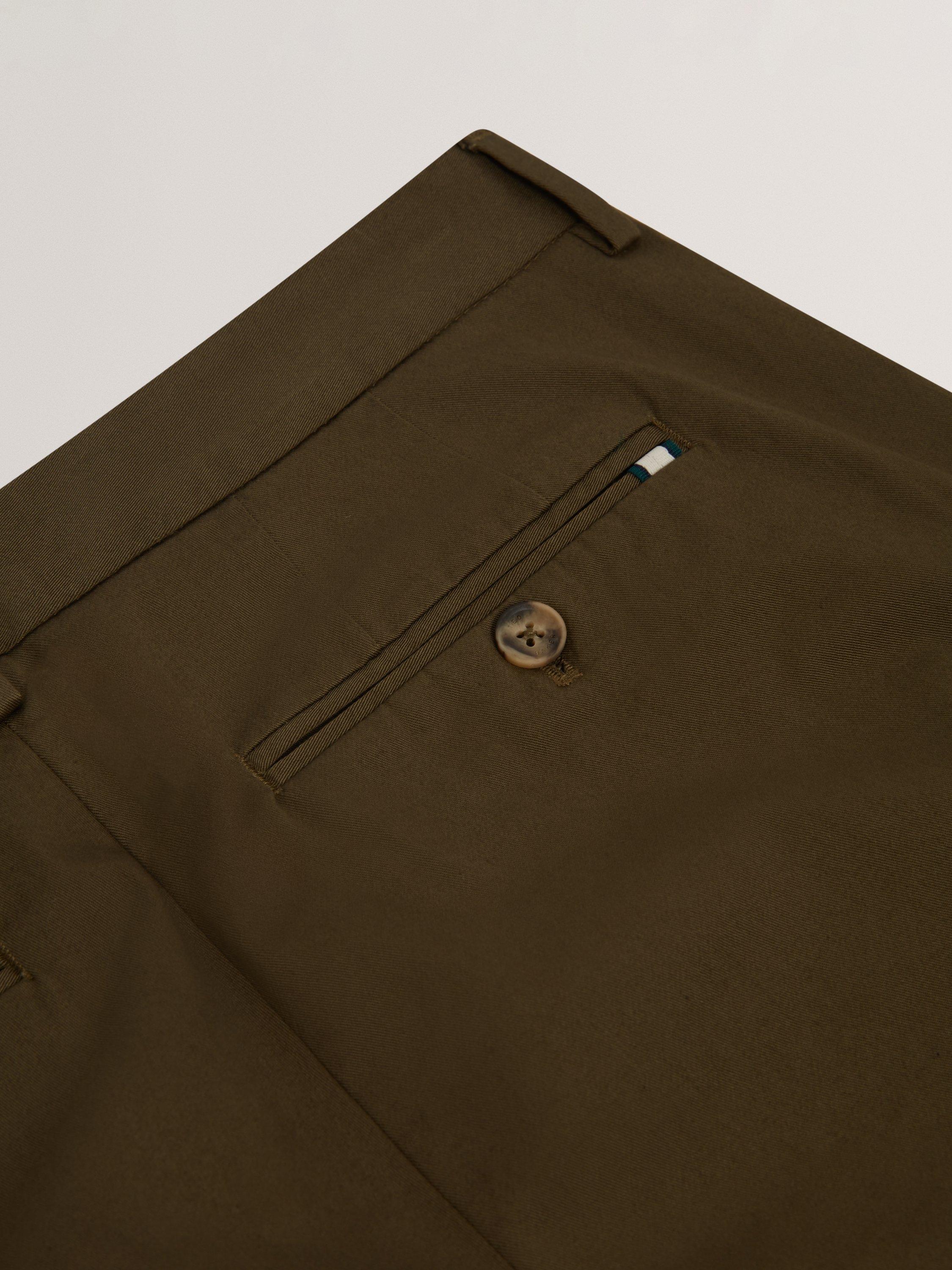 Product image 4 of 4, which shows Ted Baker Howeton Straight Cotton Blend Chinos, Khaki, 30R