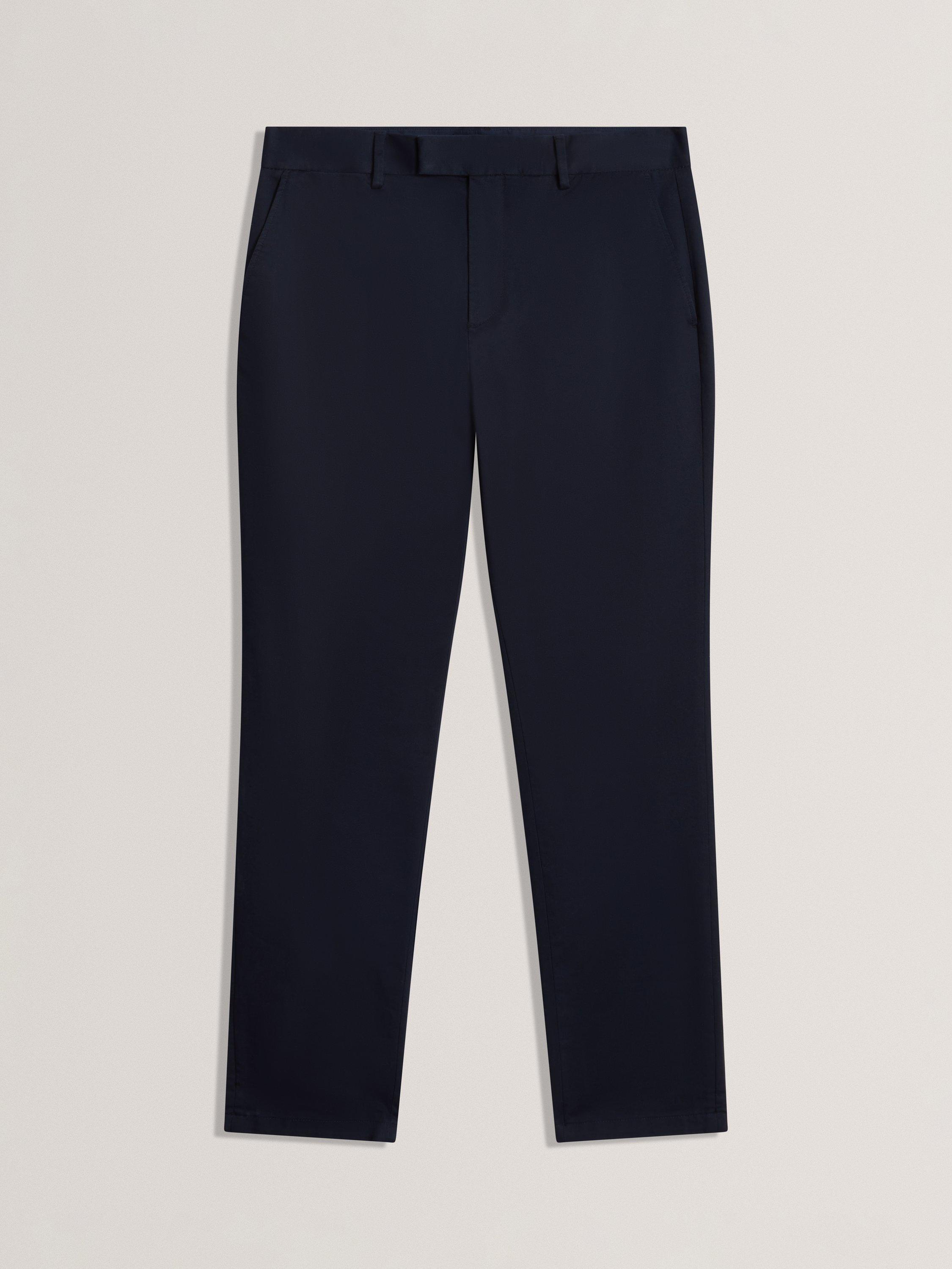 Product image 6 of 7, which shows Ted Baker Howeton Straight Cotton Blend Chinos, Navy, 30R