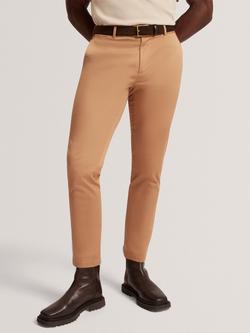 Ted Baker Howeton Straight Cotton Blend Chinos, Tan, Tan
