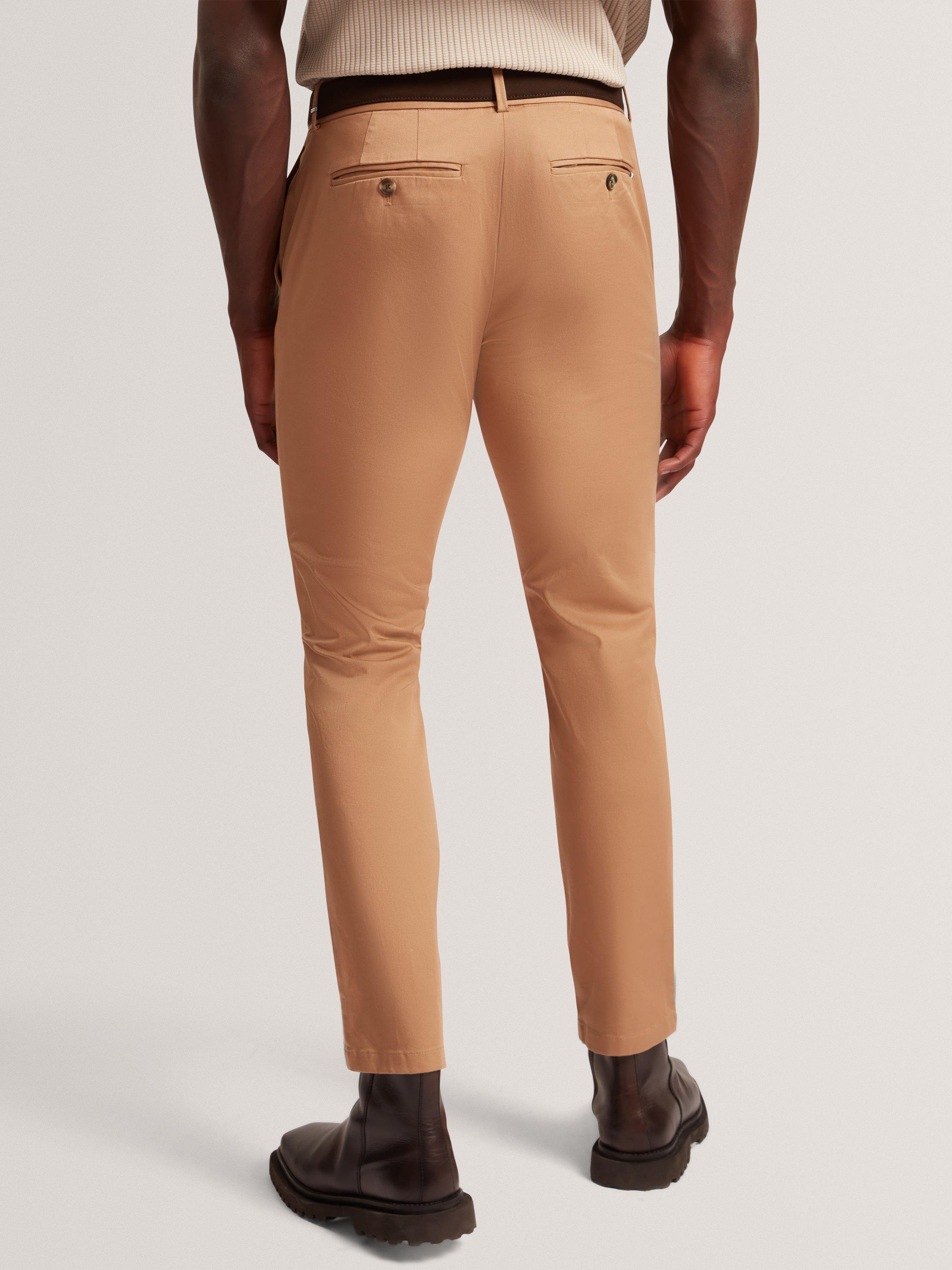 Product image 4 of 7, which shows Ted Baker Howeton Straight Cotton Blend Chinos, Tan, 30R