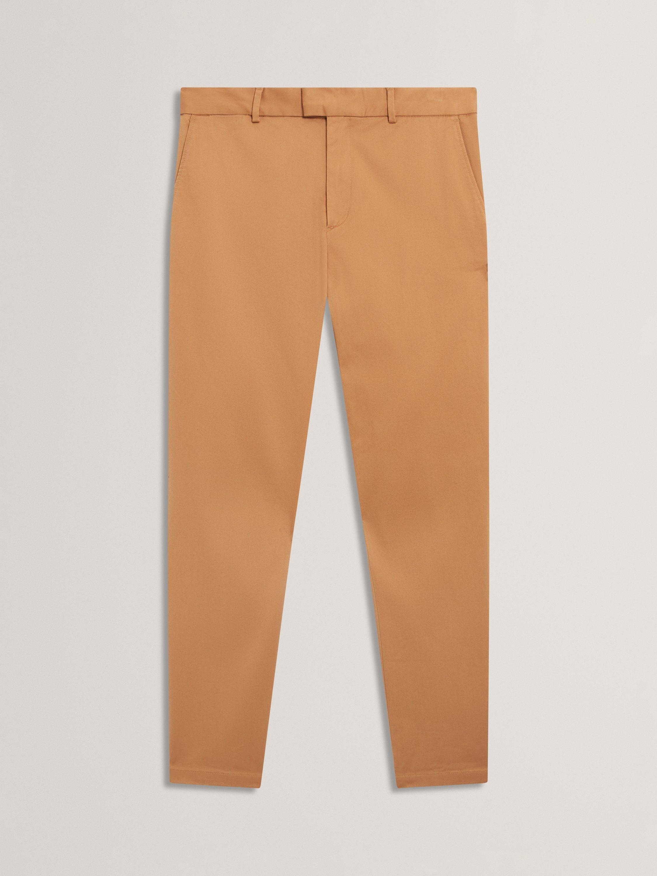 Product image 6 of 7, which shows Ted Baker Howeton Straight Cotton Blend Chinos, Tan, 30R