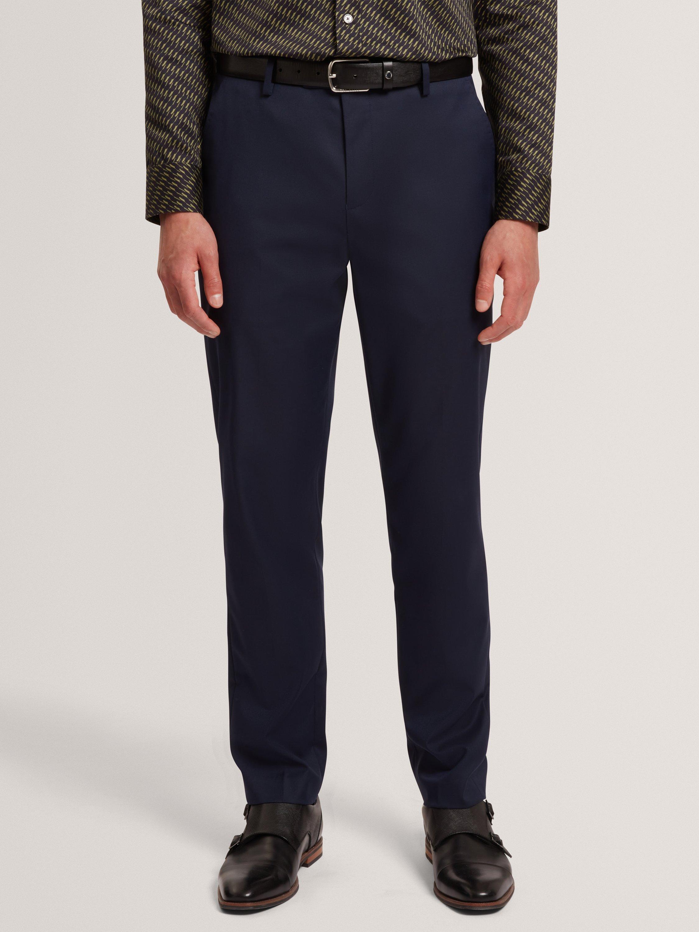 Product image 2 of 7, which shows Ted Baker Saisont Straight Chinos, Navy, 30R