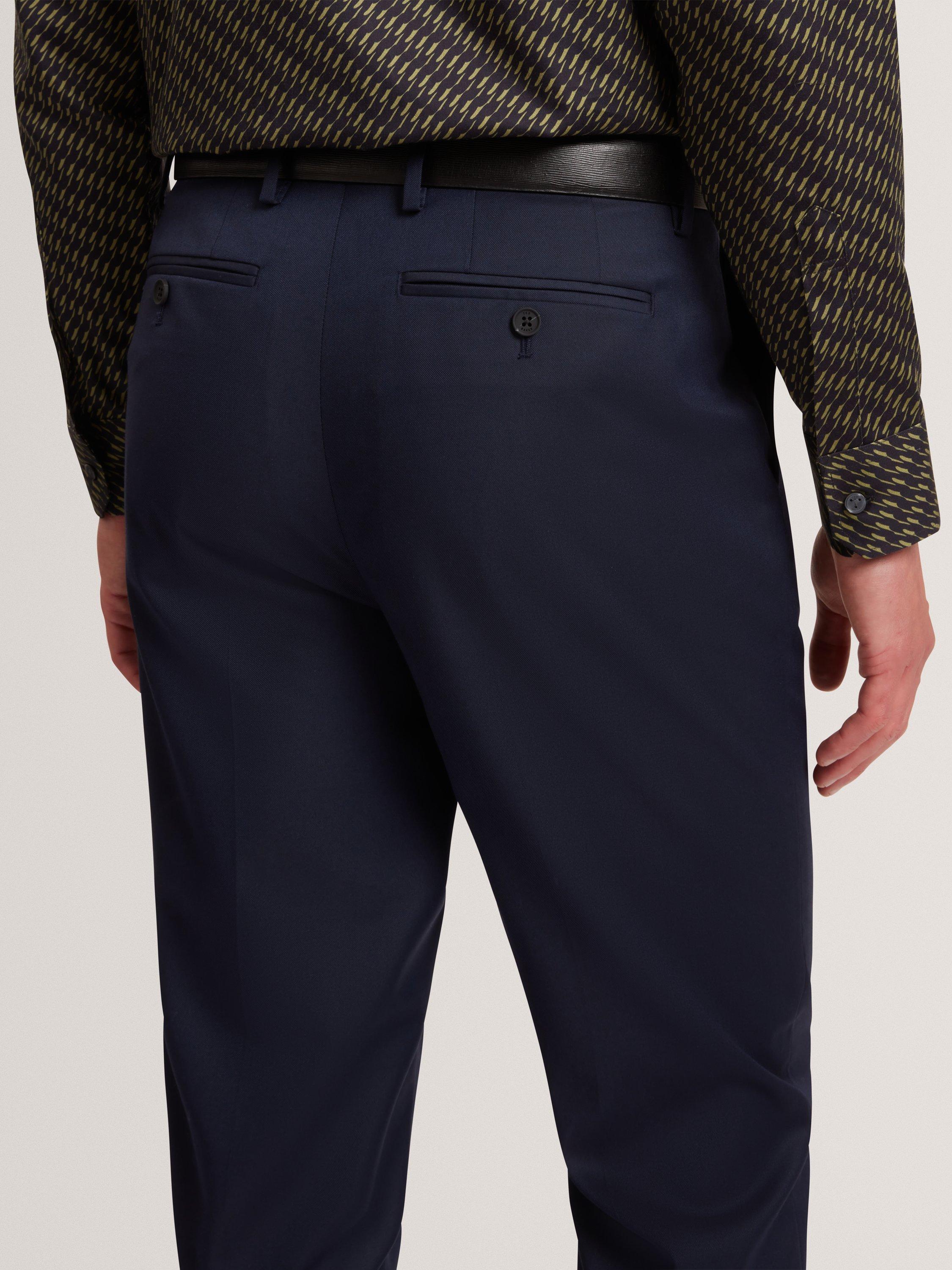 Product image 4 of 7, which shows Ted Baker Saisont Straight Chinos, Navy, 30R