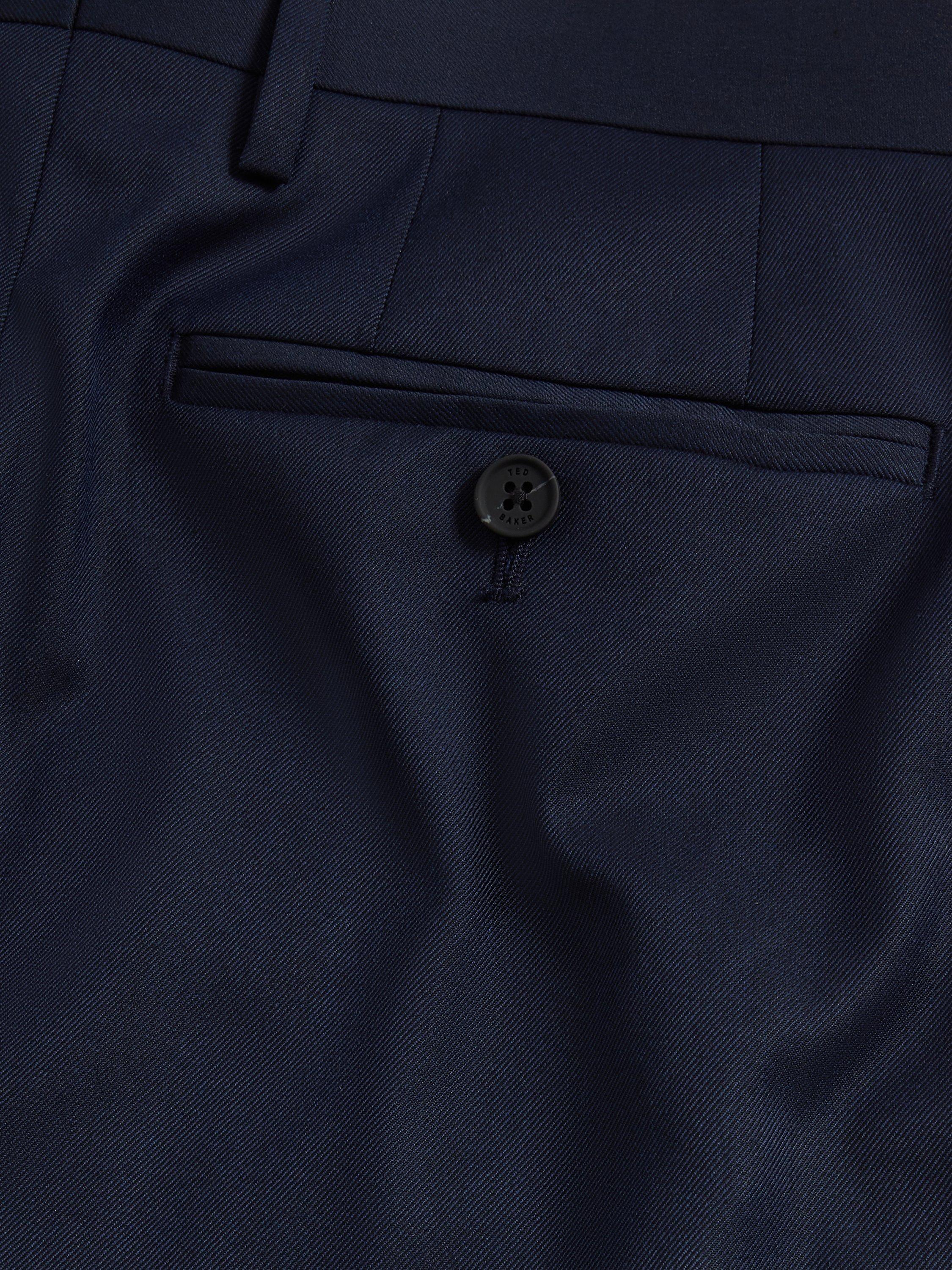 Product image 7 of 7, which shows Ted Baker Saisont Straight Chinos, Navy, 30R