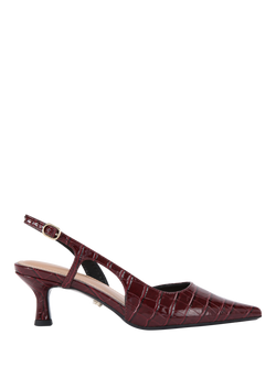 Carvela Alina Slingback Court Shoes, Red Wine