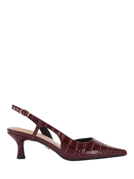 Carvela Alina Slingback Court Shoes, Red Wine