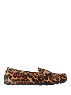 Carvela Avola Leopard Loafers, Brown Dark, Brown Dark