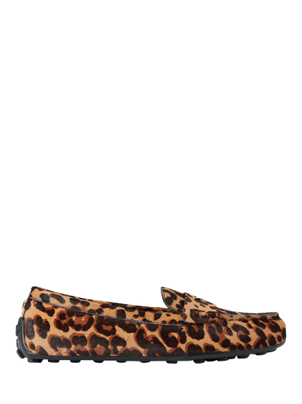 Carvela Avola Leopard Loafers, Brown Dark, Brown Dark