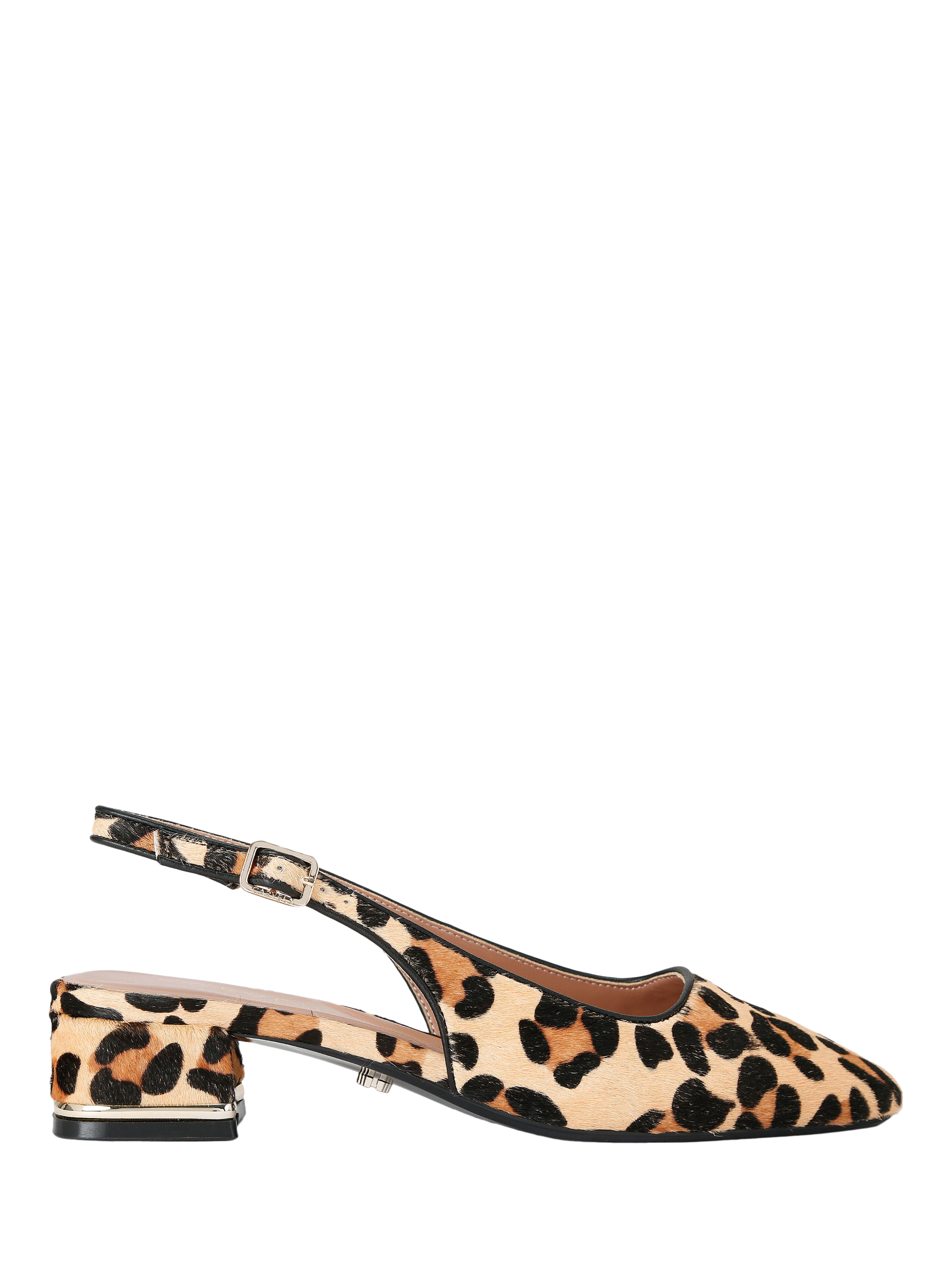 Carvela Bello Slingback Leopard Print Court Shoes