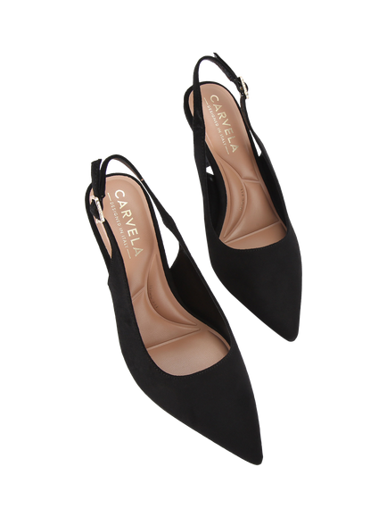 Carvela Corletta Slingback Court Shoes, Black - view 2, Black