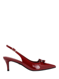 Carvela Positano Bow Patent Pointed Slingback Courts