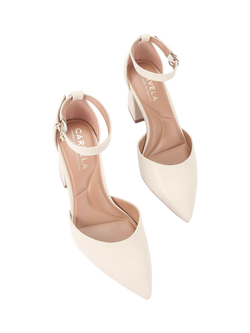 Carvela Refined Wide Court Shoes - view 2, Putty