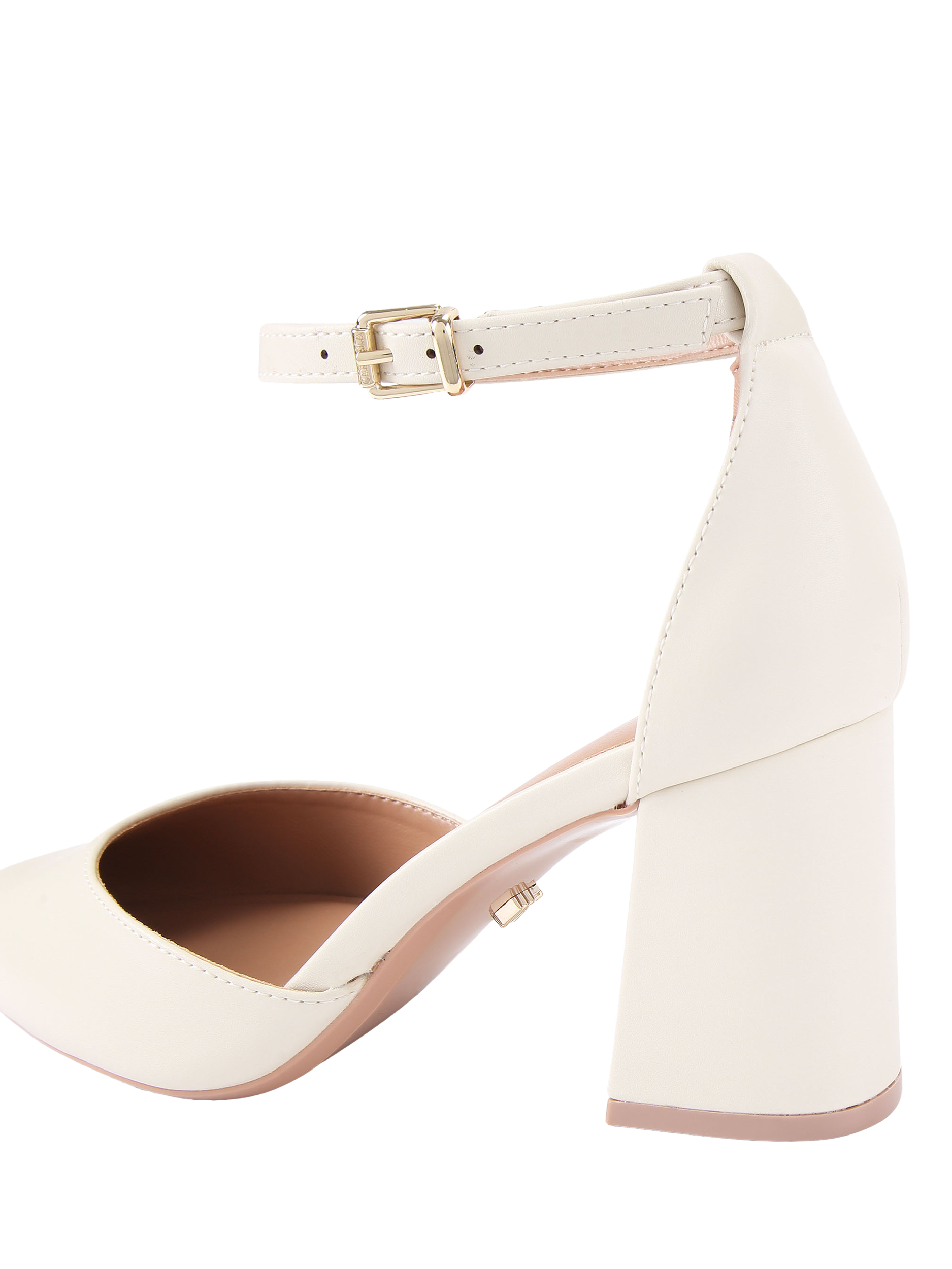 Product image 3 of 4, which shows Carvela Refined Wide Court Shoes, Putty, 3