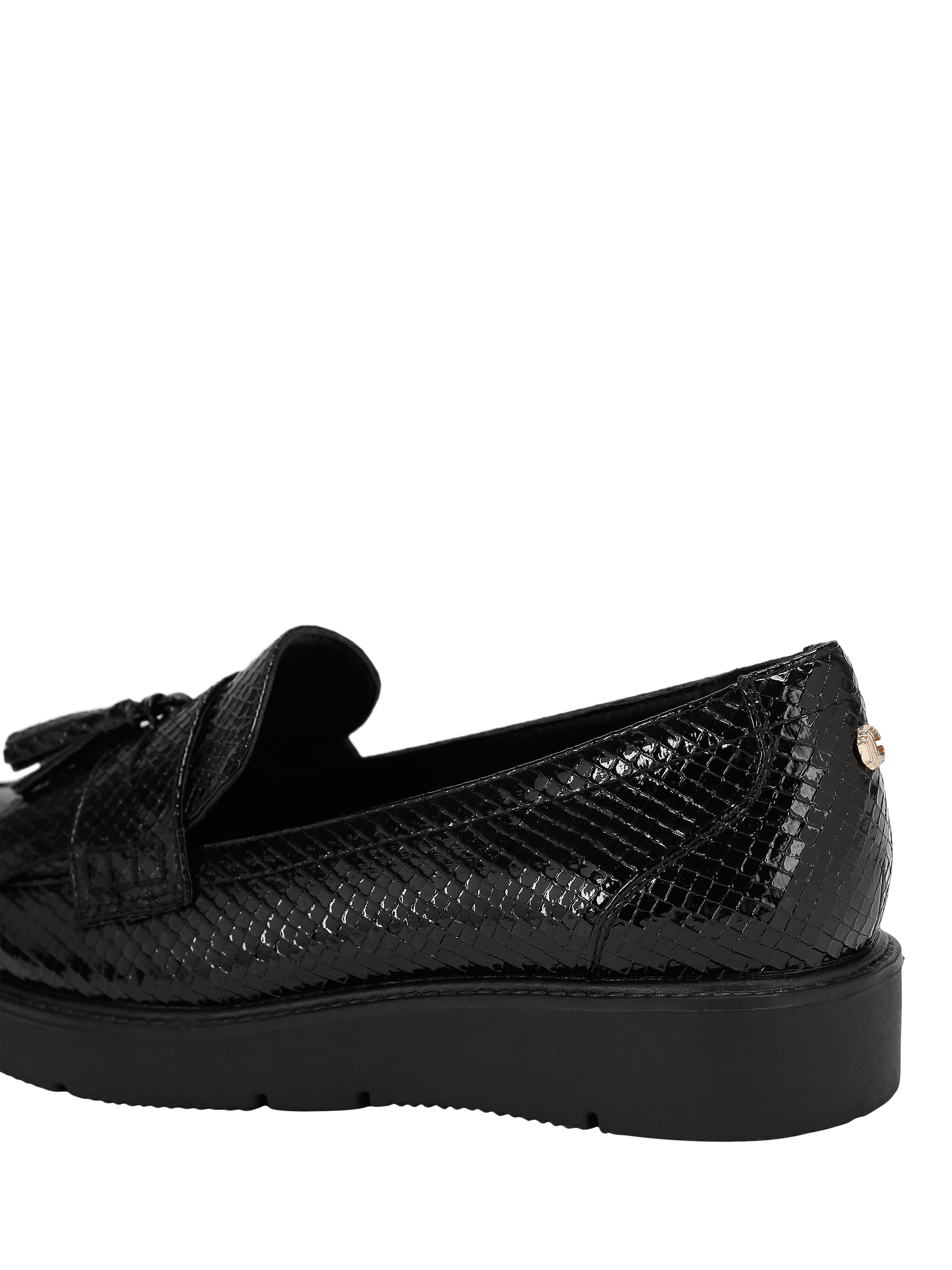Product image 4 of 4, which shows Carvela Sky Tassel Slip-On Loafers, Black, 3