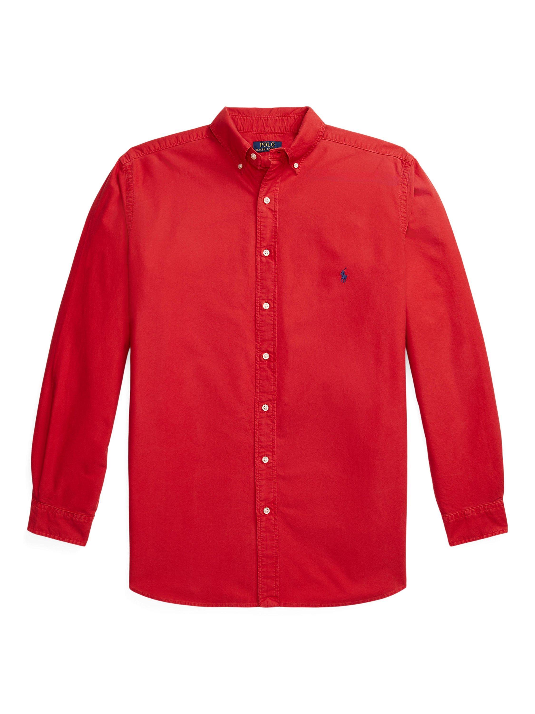 Polo Ralph Lauren Big & Tall Cotton Regular Fit Logo Oxford Shirt