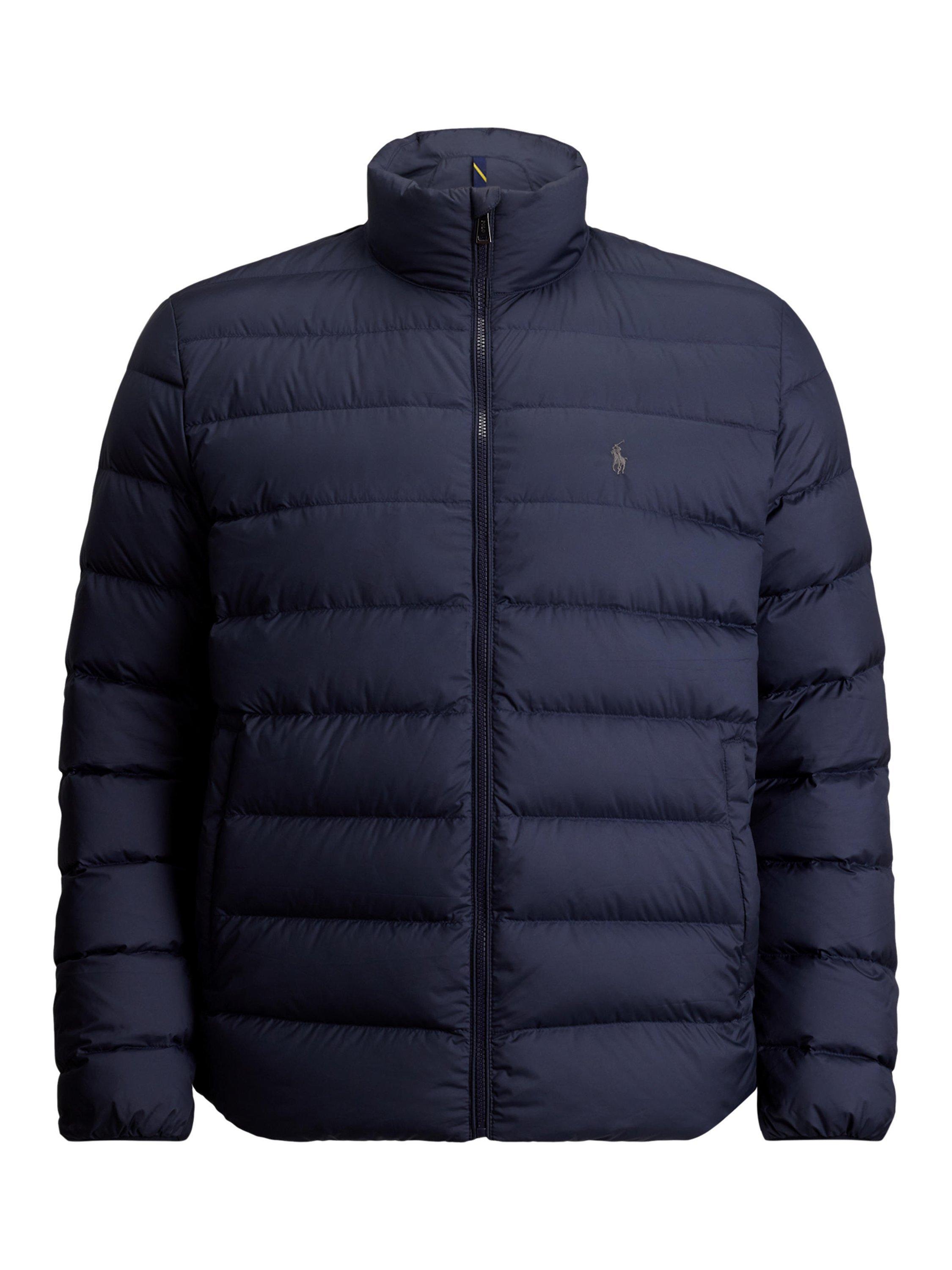 Product image 6 of 6, which shows Polo Ralph Lauren Padded Bomber Jacket, Collection Navy, 3XB