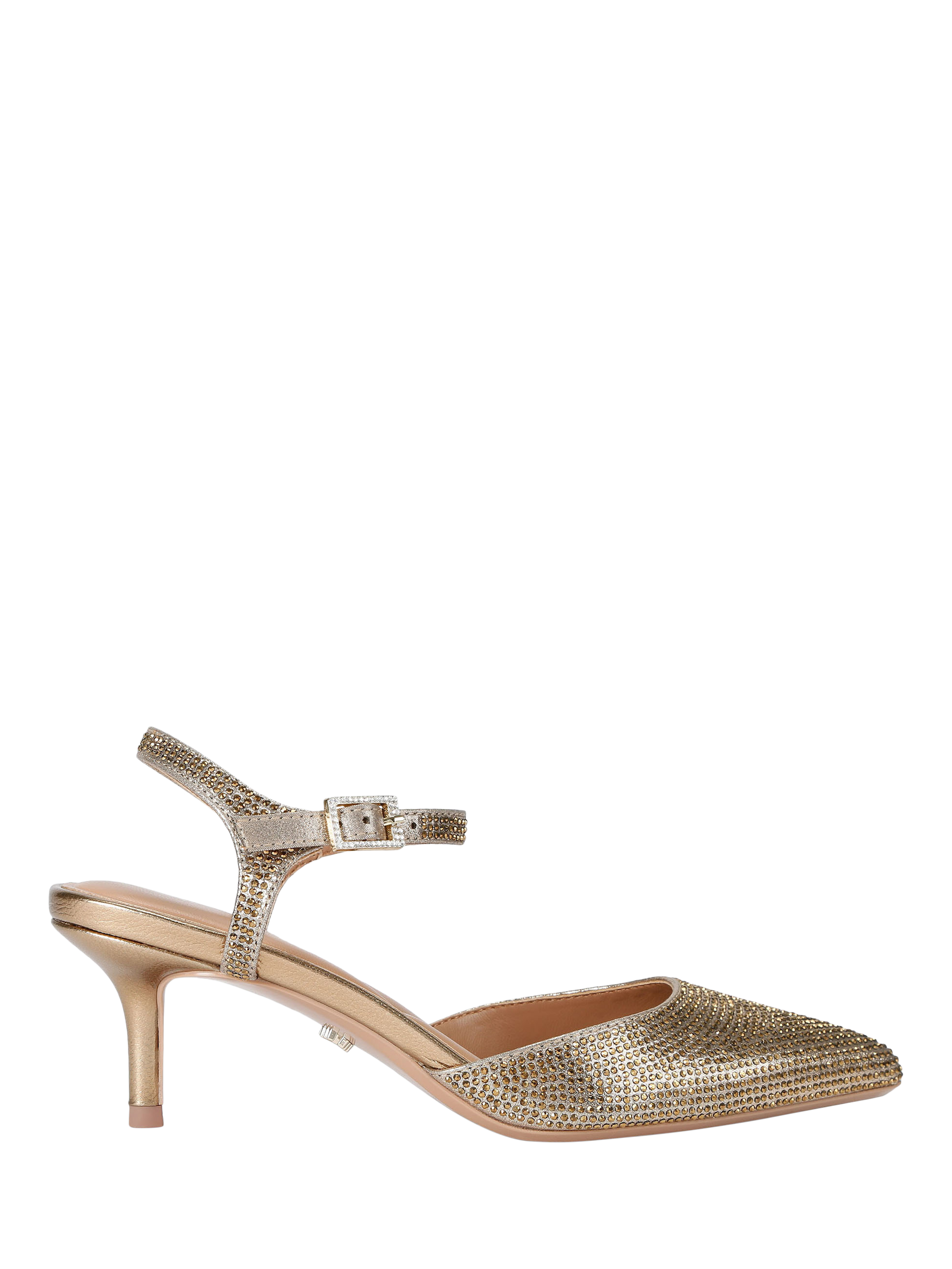 Product image 1 of 4, which shows Carvela Sofia Court Shoes, Gold, 3