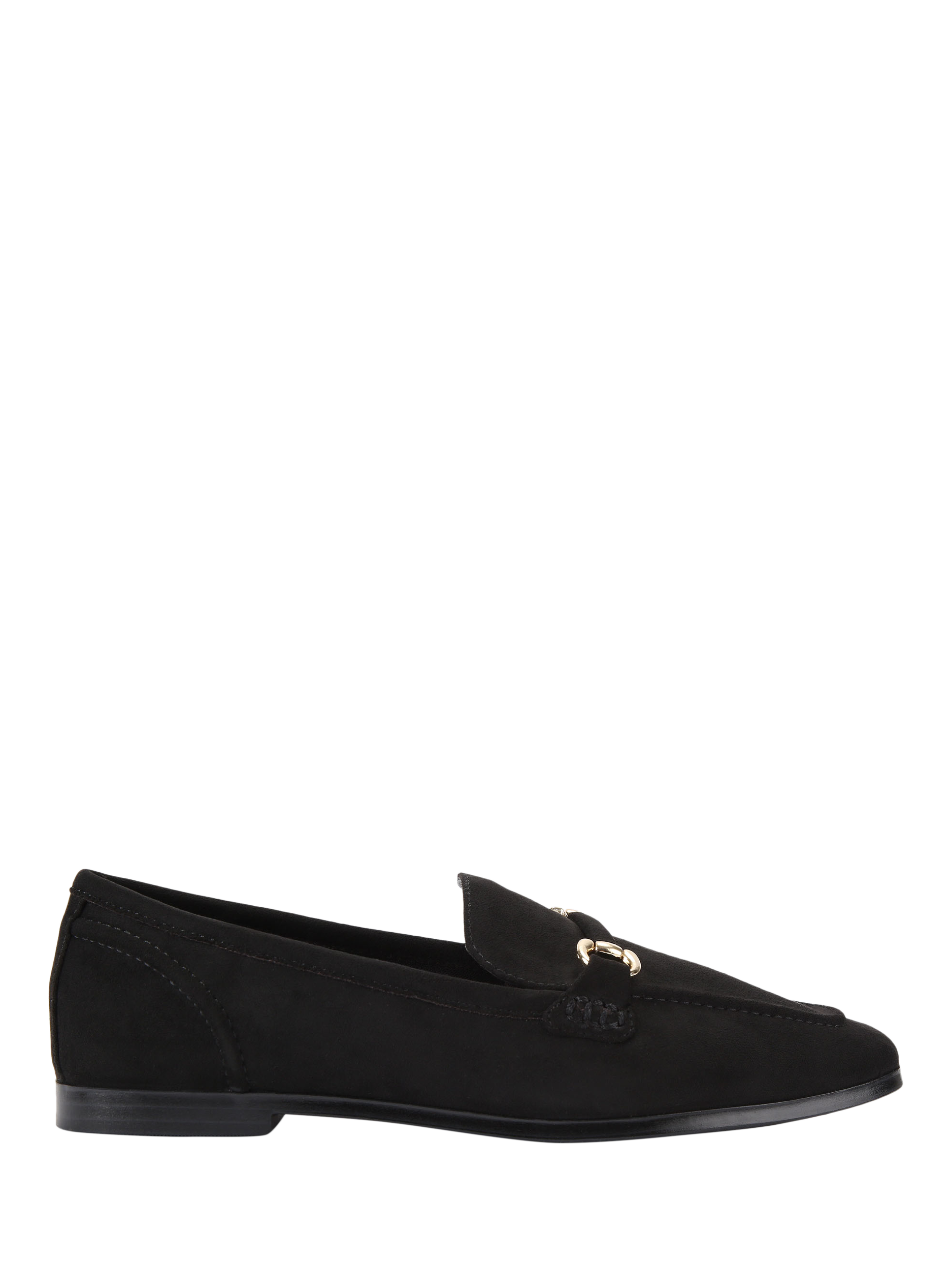 Product image 1 of 4, which shows Carvela Spello Microsuede Loafers, Black, 3