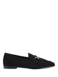 Carvela Spello Microsuede Loafers, Black