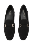Carvela Spello Microsuede Loafers, Black