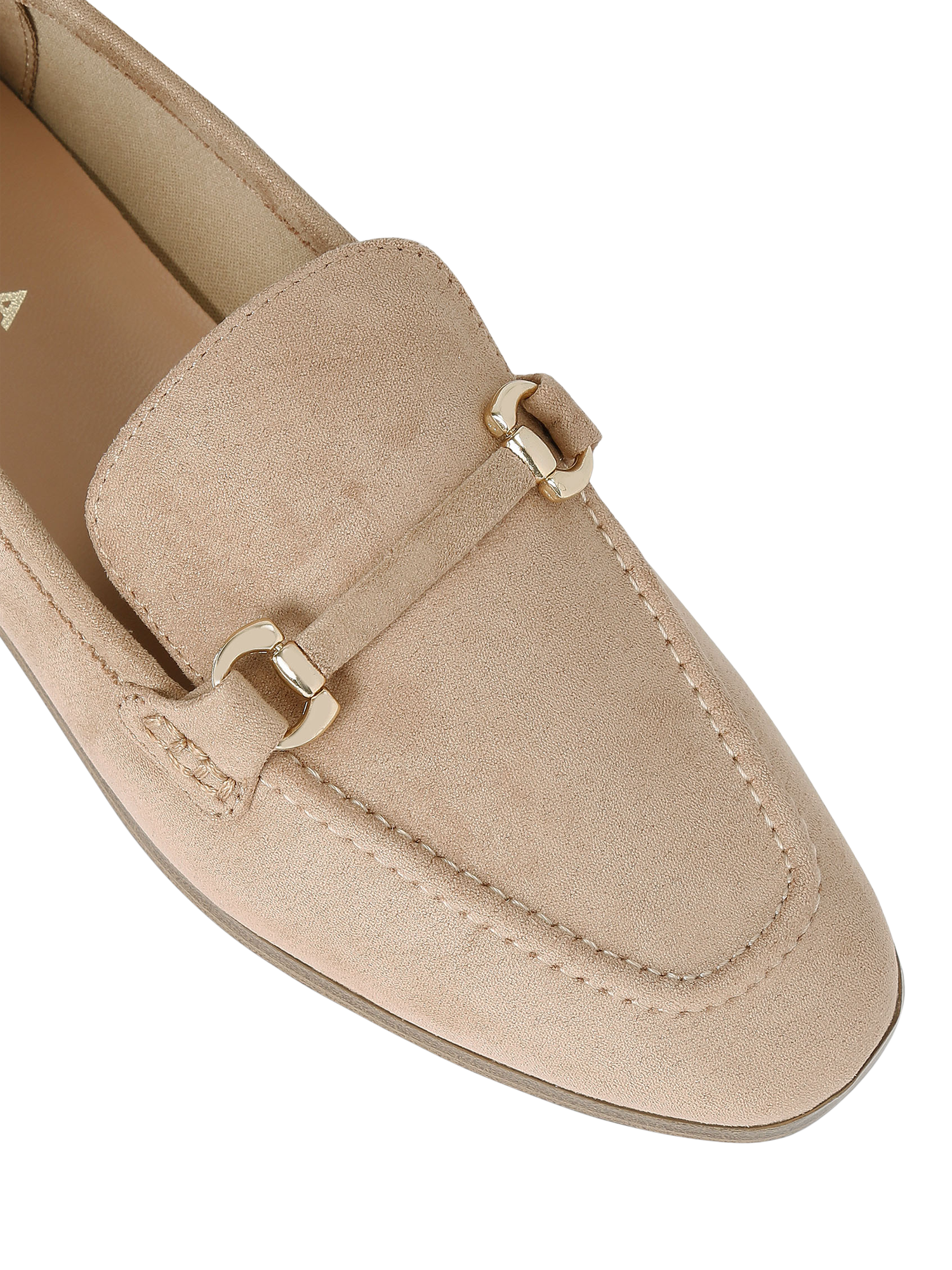 Product image 4 of 11, which shows Carvela Spello Microsuede Loafers, Natural Taupe, 3